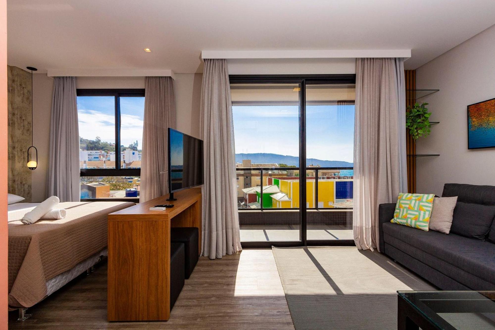 Aion Suites 302 - Lindo Apartamento Com Vista Para O Mar, A 60M Da Praia De Bombinhas, Com Piscina E Academia No Rooftop. Exteriör bild